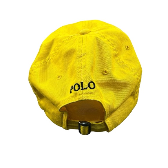 Polo Ralph Lauren Hat Cap Strapback Yellow Embroidered Pony Men's Classic Polo - Picture 3 of 7